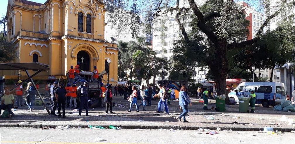 Na foto, Largo Paissandu, no centro de SP, recebeu menor taxa de aprovação