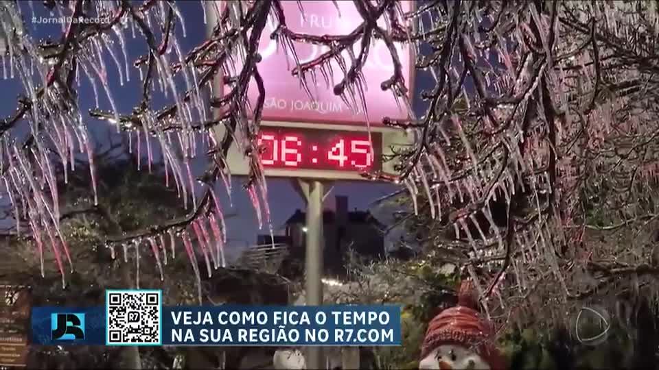 Santa Catarina registra -10ºC, a menor temperatura do ano no Brasil
