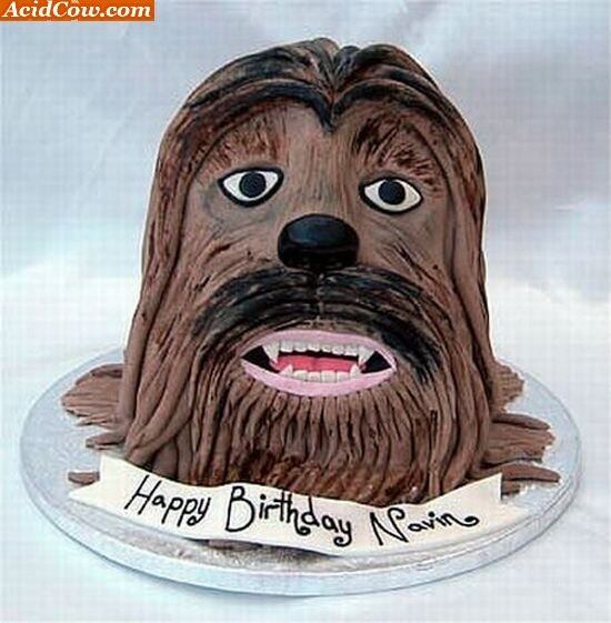 Esse bolo não está a altura do Chewbacca, podia ter sido feito melhor