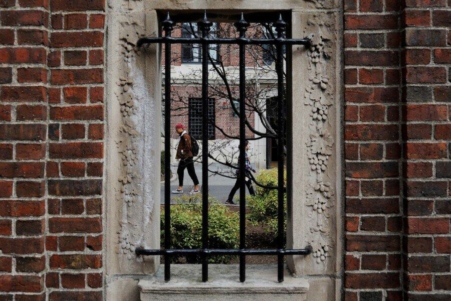 Estudantes em Harvard, nos Estados Unidos