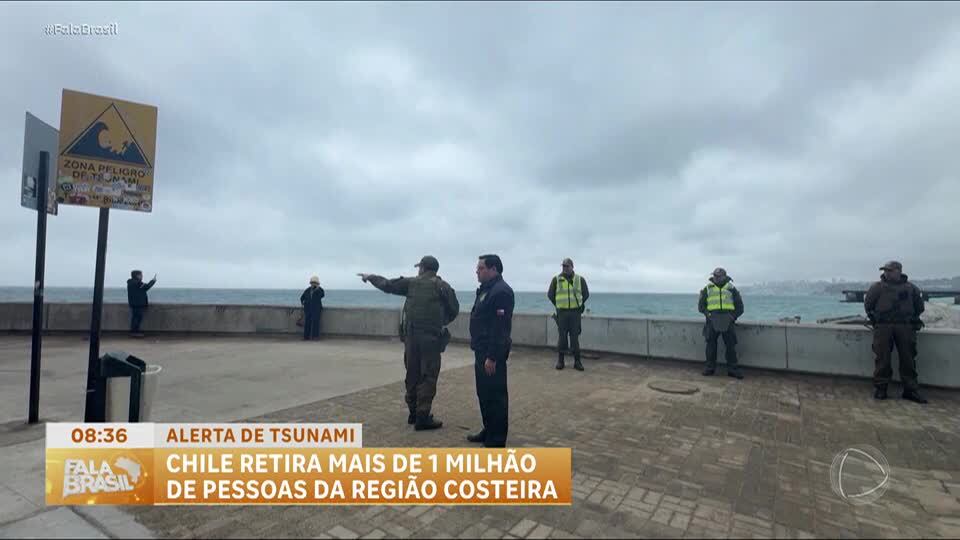 Chile entra em estado de alerta após terremoto na Rússia