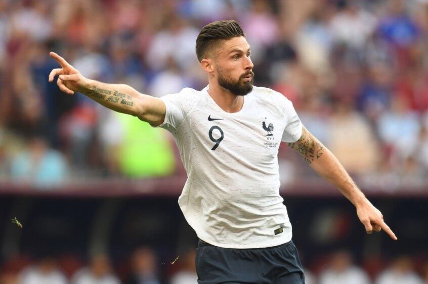 Giroud, atacante campeão da Copa de 2018 pela França