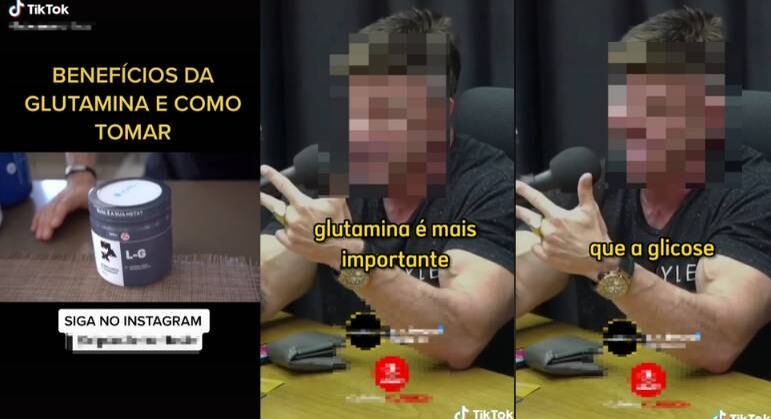 Vídeo viralizou no TikTok e deu recomendações infundadas sobre a glutamina