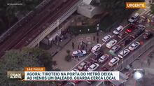 Tiroteio na porta da estação Armênia do Metrô de SP deixa uma pessoa baleada