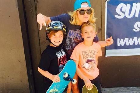 Britney Spears com os filhos Sean e Jayden