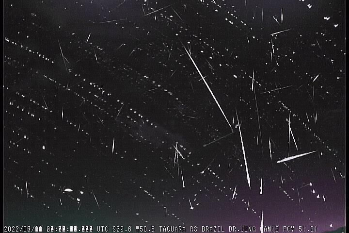 Chuva de meteoros é registrada em Taquara, no Rio Grande do Sul