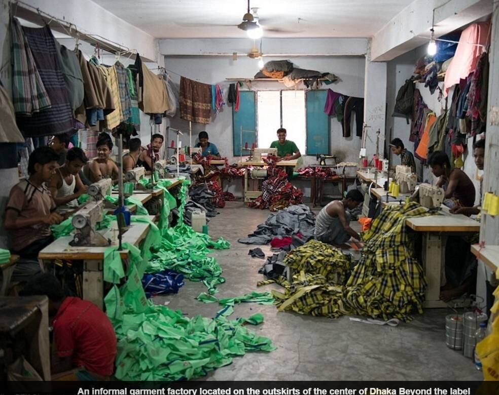 Apesar de as normas de segurança serem mais bem aplicadas em fábricas legalizadas, nas clandestinas, é comum encontrar crianças trabalhando durante longas horas, segundo informações do jornal britânico Daily Mail