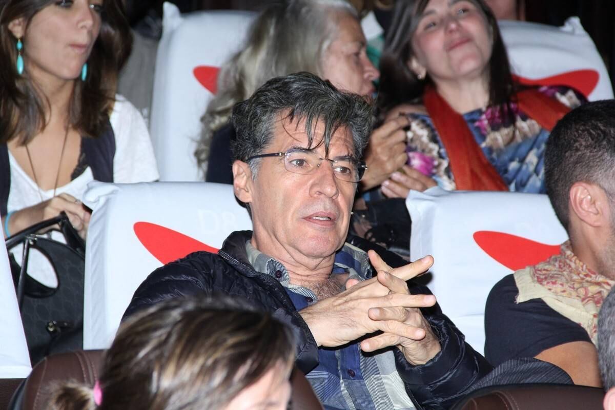 Paulo Betti estava na plateia do cinema para assistir ao filme do qual participou
