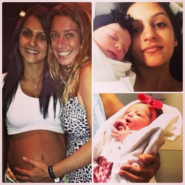 Acima, uma montagem com fotos de Lara e seus familiares