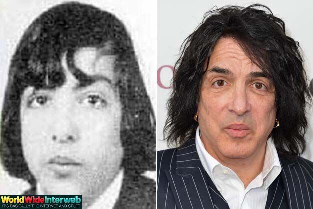Vale lembrar que a foto da formatura não significa muita coisa. Esse cara aí é o Paul Stanley, vocalista do Kiss!

No colégio tinha essa cara de nerd, mas deve ter transado com muito mais mulheres do que a população de uma cidade pequena.

Sempre há vida após a adolescência