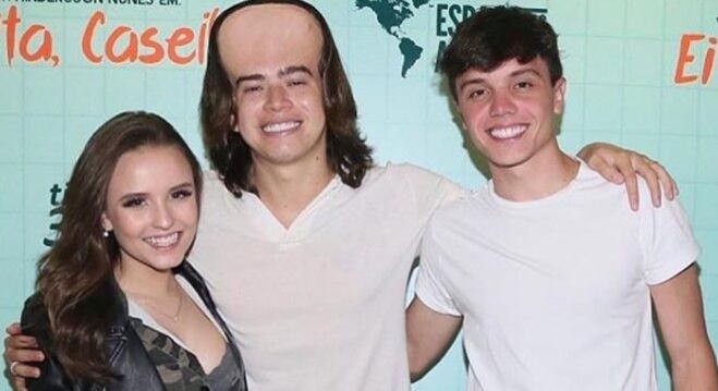 Larissa e o namorado Leo Cidade zoam Whindersson
