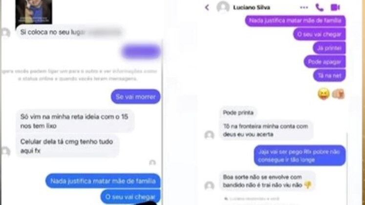 Após o crime, o suspeito fugiu levando a arma do crime e chegou a responder a uma amiga da vítima nas redes sociais 