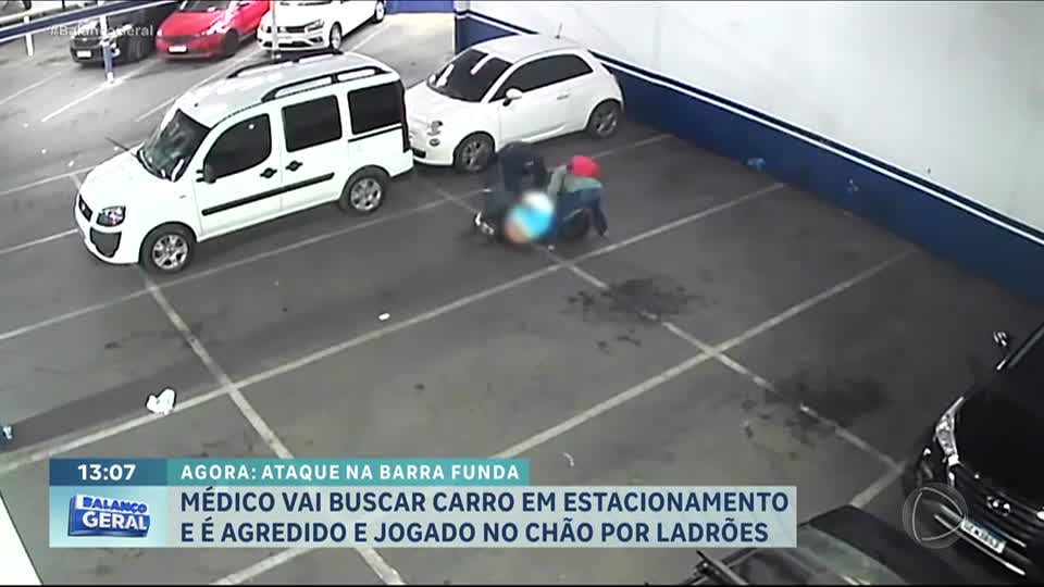 Médico é agredido com socos e chutes durante assalto ao lado da estação Barra Funda