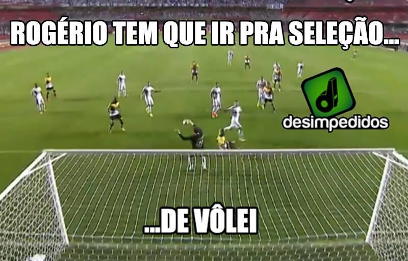 No empate diante do Criciúma, Rogério Ceni falhou no gol dos catarinenses! E claro, não foi perdoado nas zoações das redes sociais...