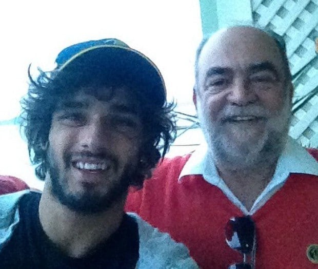 Marlon Teixeira e o avô, Delfim Peixoto