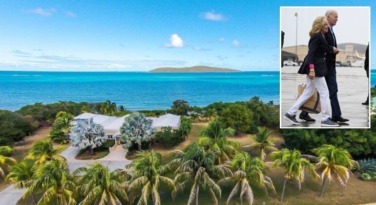 Mansão em Saint Croix, onde Joe e Jill Biden passarão o Ano-Novo