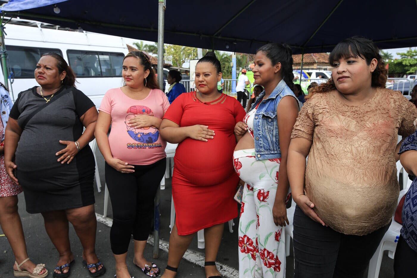 A competição deste ano reuniu 15 mulheres e é uma tradição para comemorar o Dia das Mães, festejado todo dia 30 de maio no país da América Central