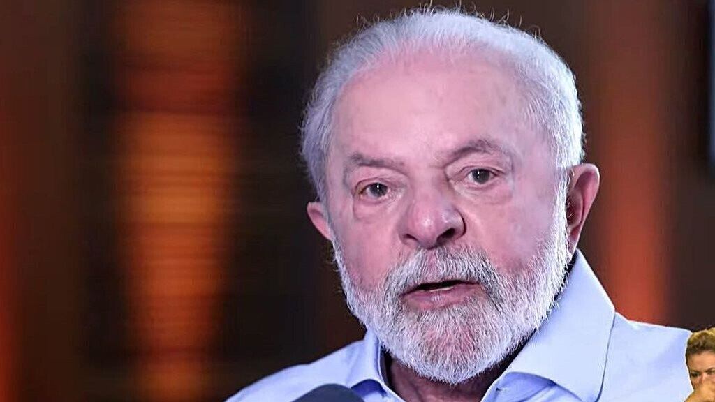 O presidente Lula em live nas redes sociais