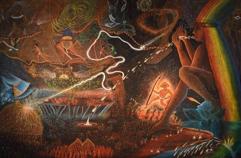 Maria Inês de Almeida contou com o apoio de embaixadas brasileiras em países sul-americanos, curadores, galerias de arte e universidades. Em seguida, fez contato com esses artistas em seus países, em suas aldeias. Ela revelou ainda que uma exposição como essa, exclusiva de indígenas e com tantas etnias distintas, é inédita na América do Sul
