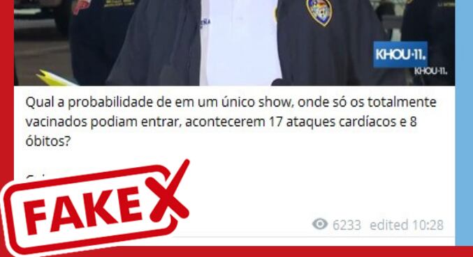 É fake que pessoas morreram em decorrência da vacina em festival de música nos Estados Unidos