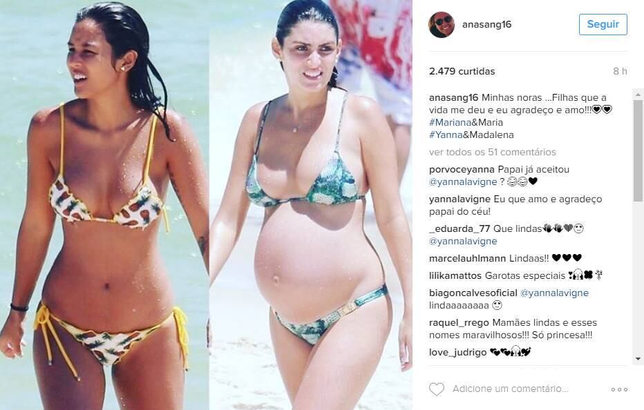Filha de Yanna Lavigne e Bruno Gissoni se chamará Madalena