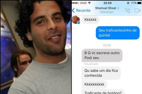 Suposto caso de tráfico internacional de drogas foi relembrado em uma discussão entre Shemuel e uma ex-cliente da lanchonete