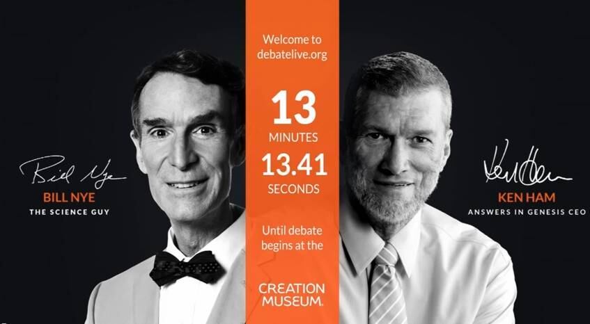 Desde o lançamento de A Origem das Espécies, de Charles Darwin, criacionistas e os que defendem a teoria da evolução não costumam concordar em nada. Em fevereiro de 2014, dois grandes nomes - Bill Nye, um evolucionista, e Ken Ham, um criacionista - se encontraram para debater o assunto de maneira científica e se baseando em fortes argumentos. O resultado foi publicado no YouTube e possui mais de 3 milhões de visualizações