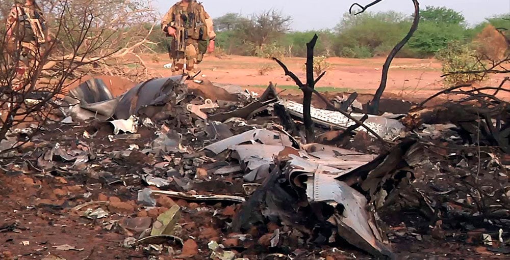 O avião caiu no norte do Mali em 24 de julho