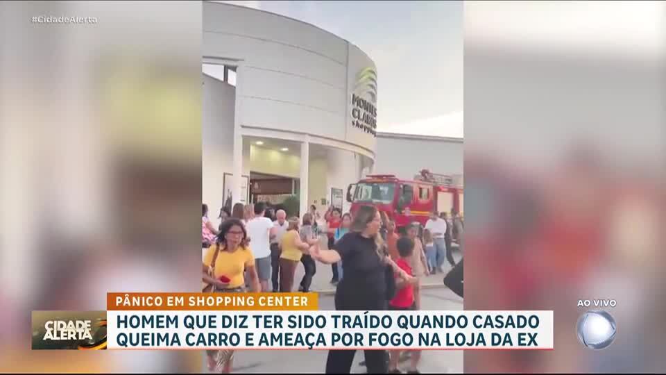 Comerciante é preso após colocar fogo no próprio carro e tentar incendiar loja da ex-mulher em MG