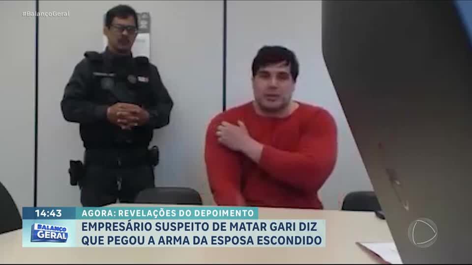 Empresário suspeito de matar gari revela que pegou a arma da esposa escondido