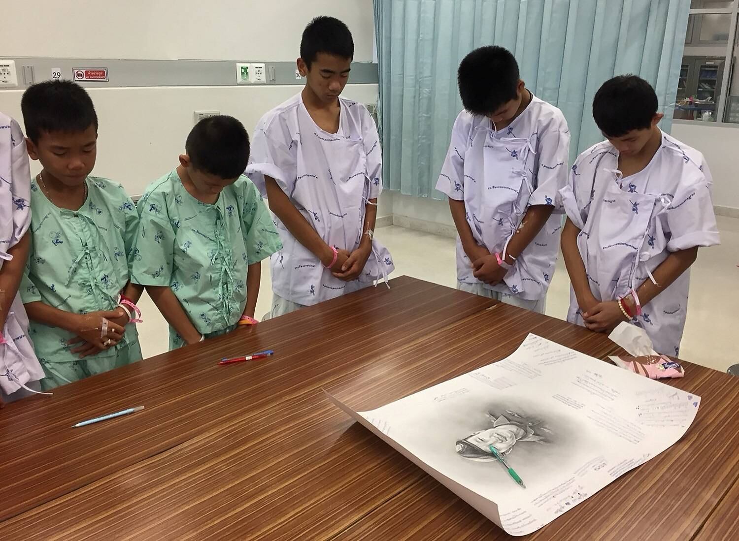 De acordo com a equipe do Hospital Chiang Rai Prachanukroh, o intuito da terapia era fortalecer emocionalmente o grupo antes deles deixarem o hospital