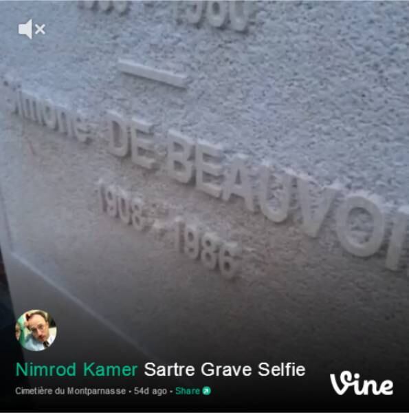 Os filósofos Jean-Paul Sartre e Simone de Beauvoir também foram vítimas das selfies de Kamer