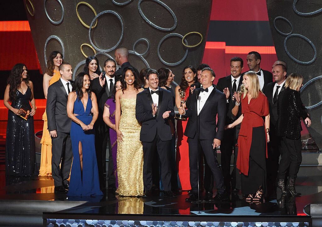 Equipe do The Voice recebe o prêmio de melhor reality