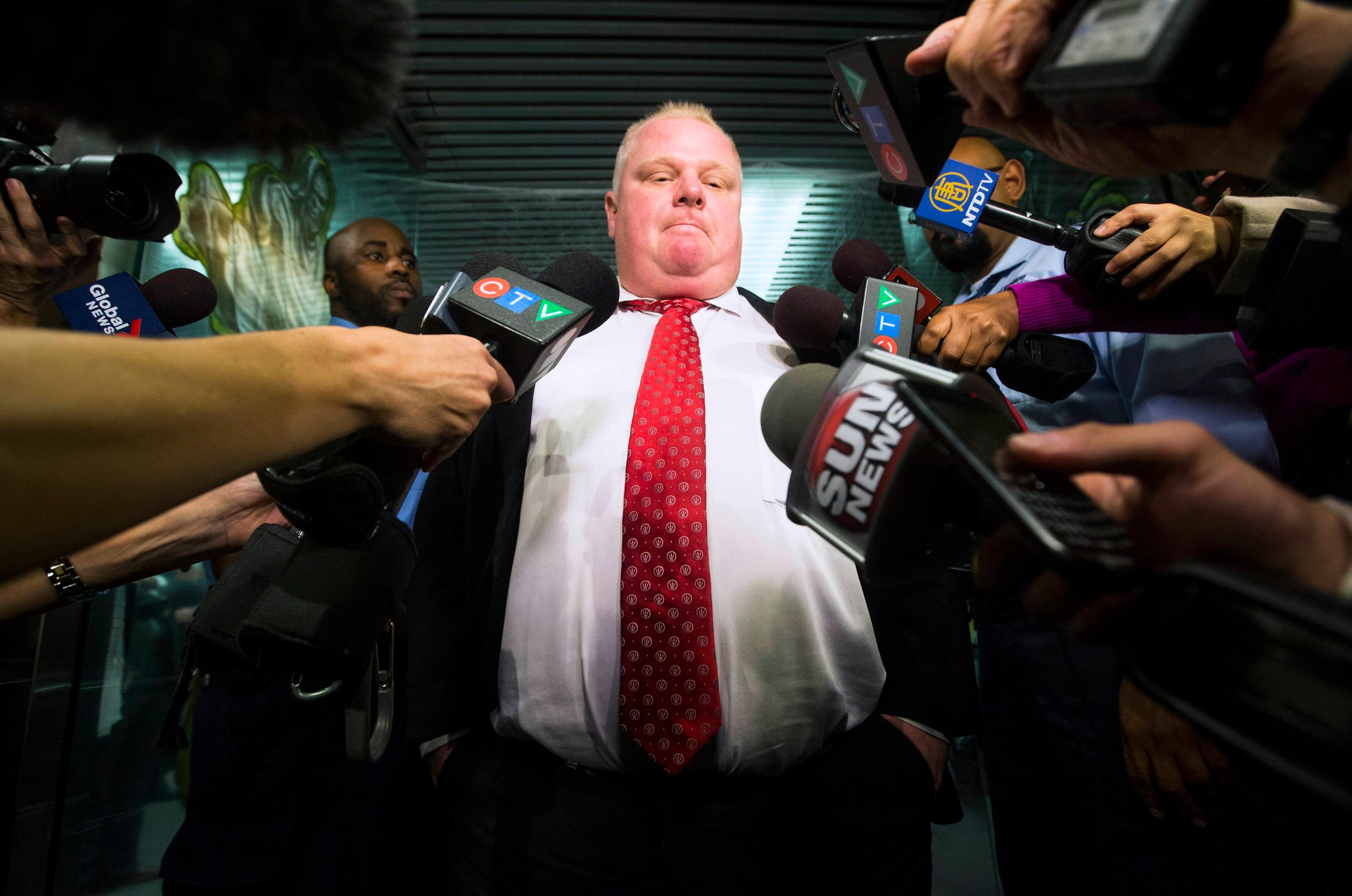 O polêmico Rob Ford admitiu ter consumido drogas como o crack
