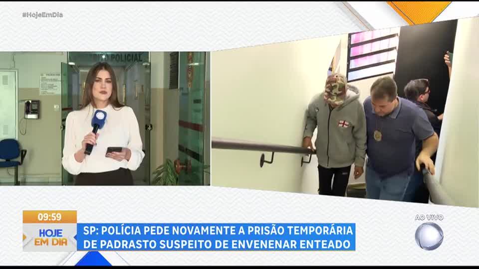 SP: polícia pede novamente a prisão temporária de suspeito de envenenar enteado