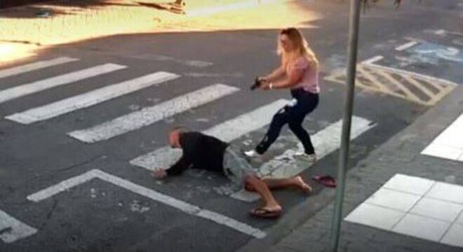 Kátia Sastre baleou um suspeito e impediu um roubo e baleou o suspeito em 2018