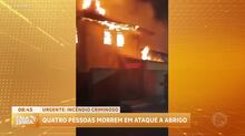 Incêndio em abrigo para moradores de rua deixa quatro mortos em São José dos Campos (SP)