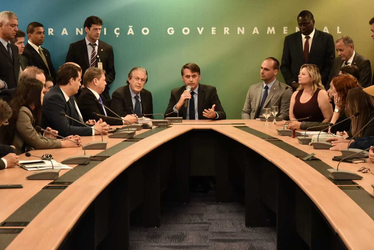 Bolsonaro se reuniu com a bancada do PSL