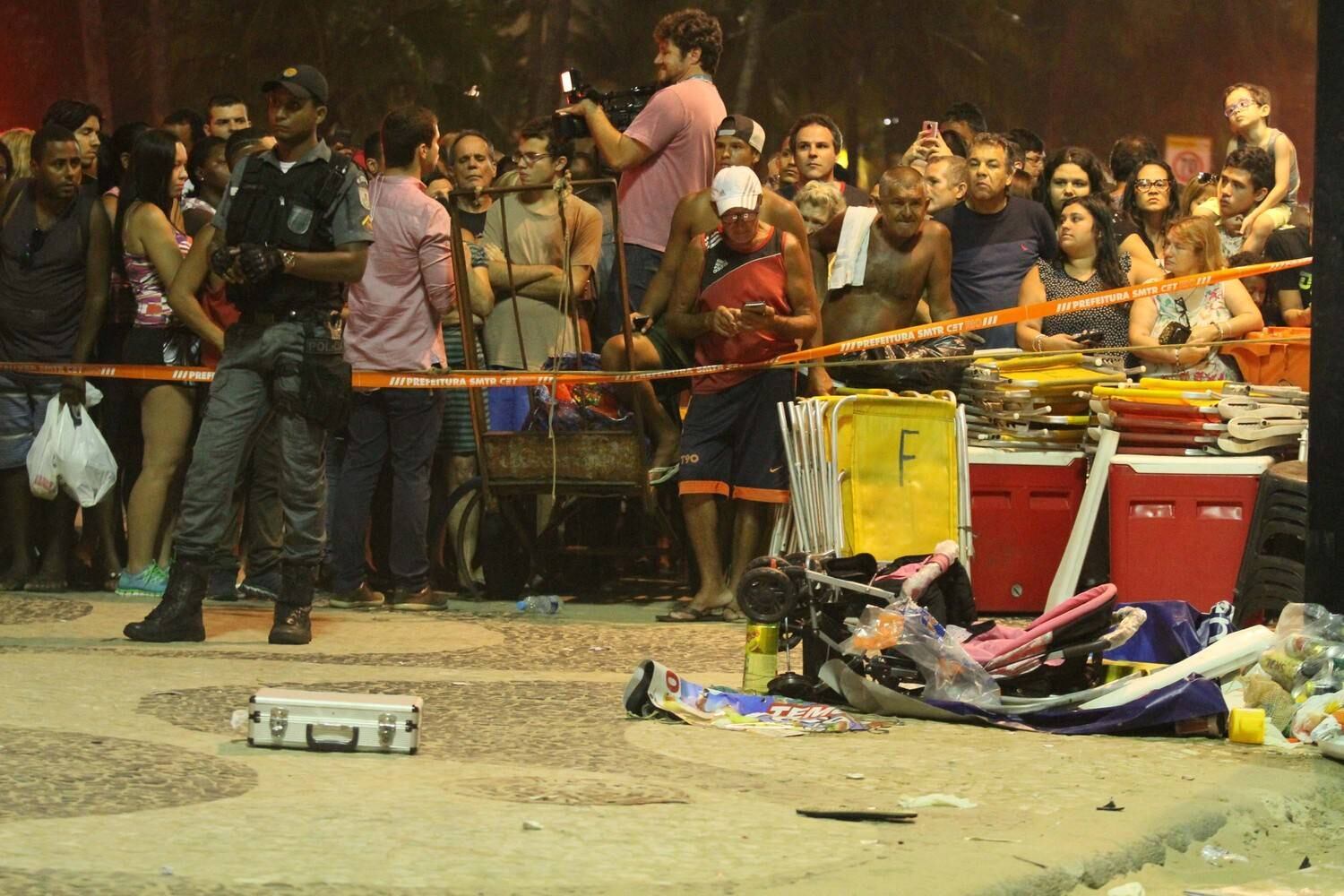 Carro desgovernado invadiu a orla e atingiu bebê de oito meses que estava no carrinho