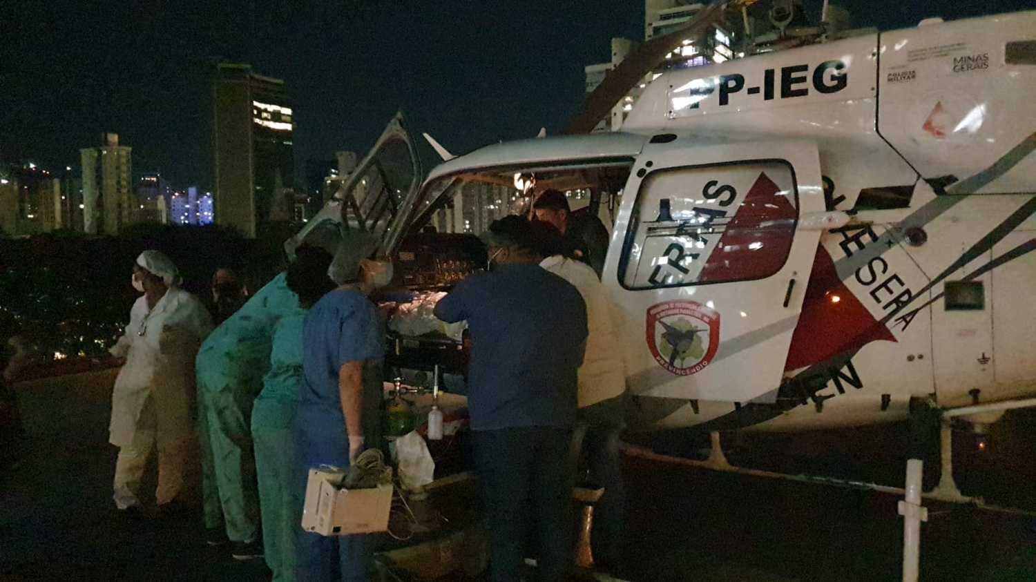 Investigadora foi transferida de helicóptero para BH