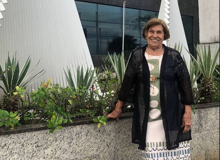 Idosa conheceu o Cristo Redentor pela primeira vez
