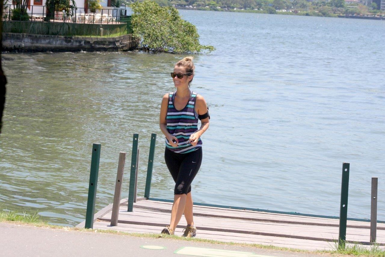 O local escolhido para os exercícios parecia bastante calmo