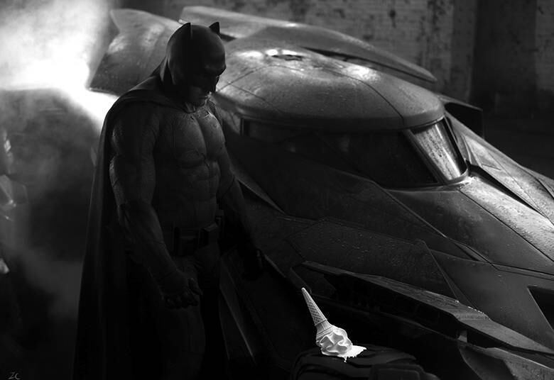 Ou o sorvete de creme tenha caído no chão