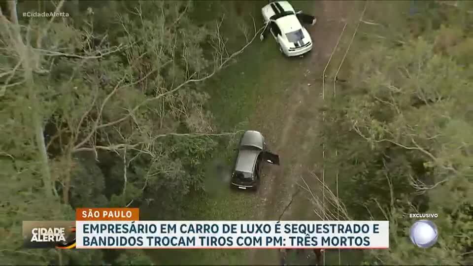 Perseguição policial termina com morte de três suspeitos de sequestro na Grande São Paulo