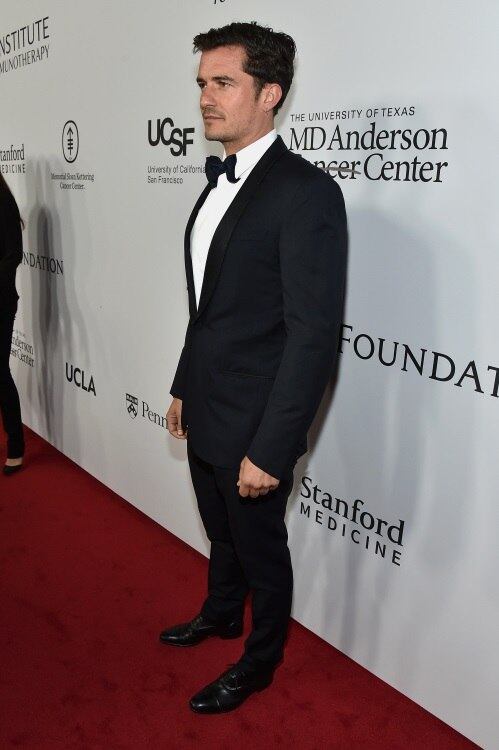 Bloom estava todo estiloso para o evento de gala