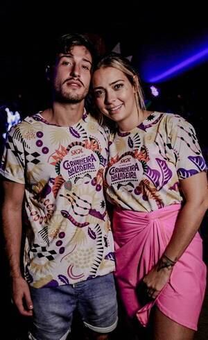 Carol e o noivo em Olinda
