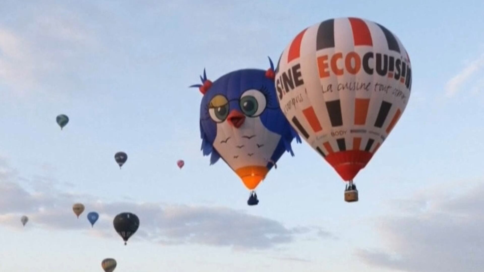 Festival encanta público com balões inusitados de diferentes formatos na França