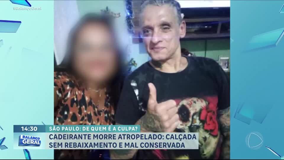 Cadeirante é morto atropelado ao trafegar na rua por falta de calçada acessível em SP
