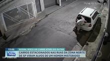Carros estacionados nas ruas da zona norte de SP viram alvos de homem misterioso