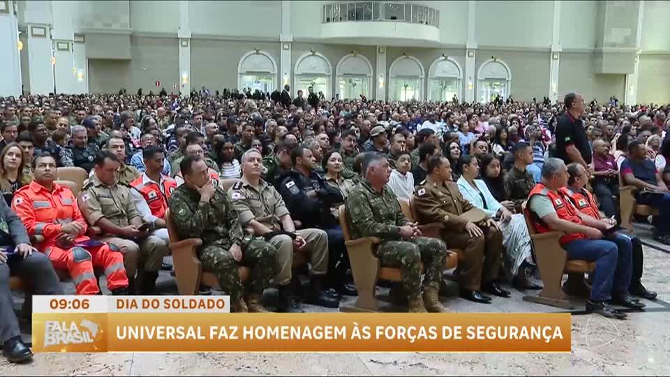 Dia do Soldado: Igreja Universal homenageia 100 mil agentes de segurança